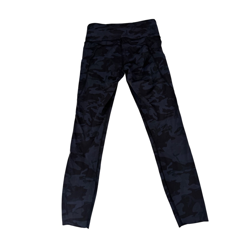 Lululemon Fast and Free Tight II 6 Nulux 25" Leggings Black Camo Running Yoga - Picture 5 of 8
